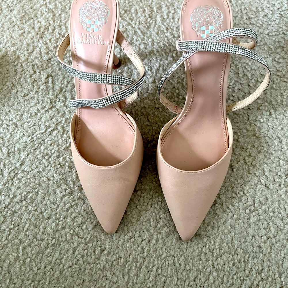 Selling Vince Camuto heeled mule, have been worn one time! Great for an event.